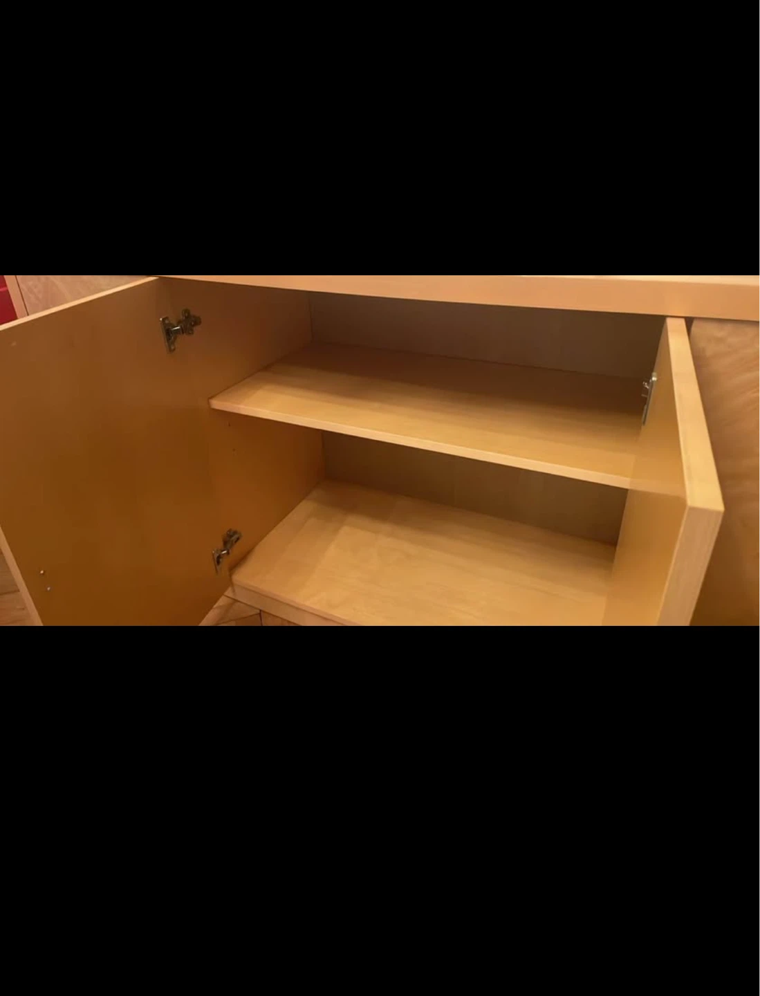 Light Wood China Cabinet with Storage Base & mirrors - photo 4