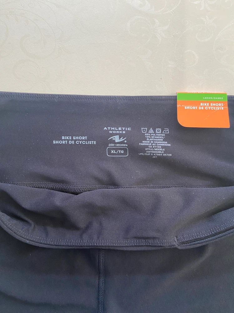 Athletic Works Ladies Bike Shorts Black XL - photo 5