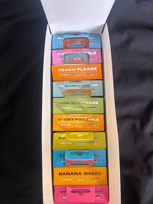 Assorted Flavor Vape Cartridge Collection