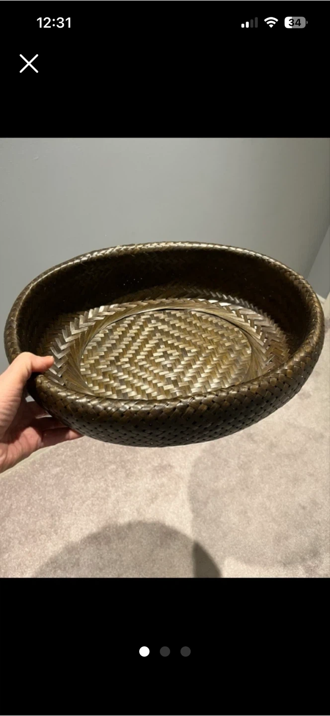 Woven Basket Bowl