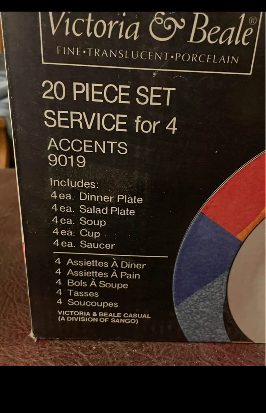 Victoria & Beale Casual 20 Piece Dinnerware Set - Service for 4
