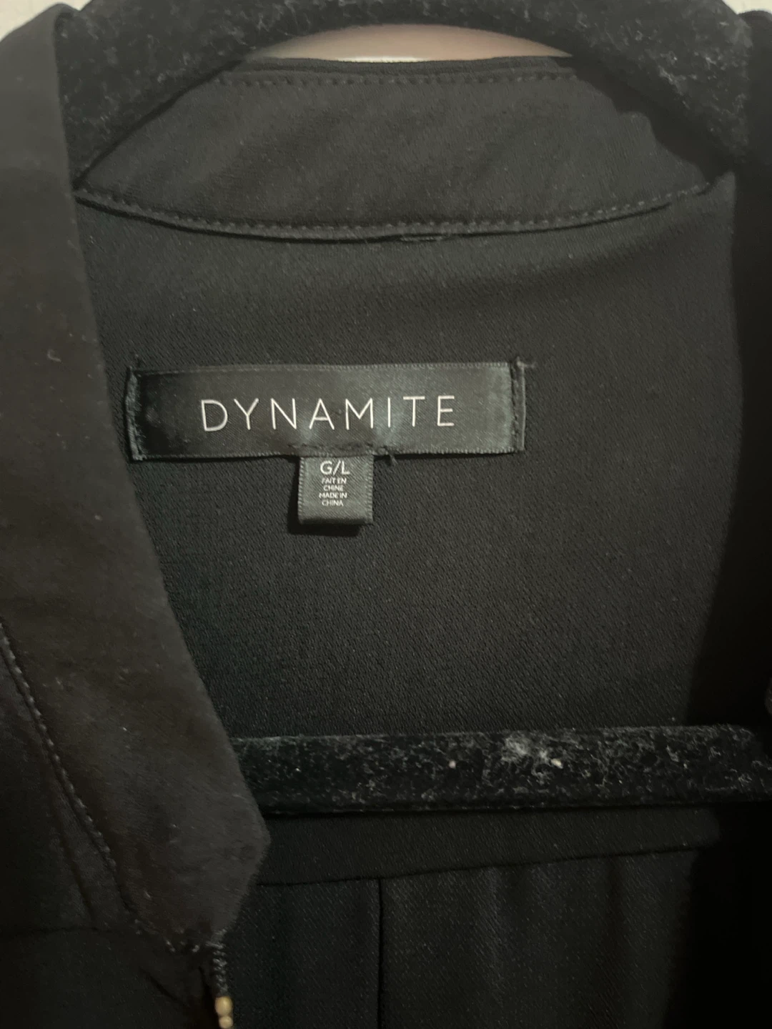 Dynamite black zip-front dress - photo 2