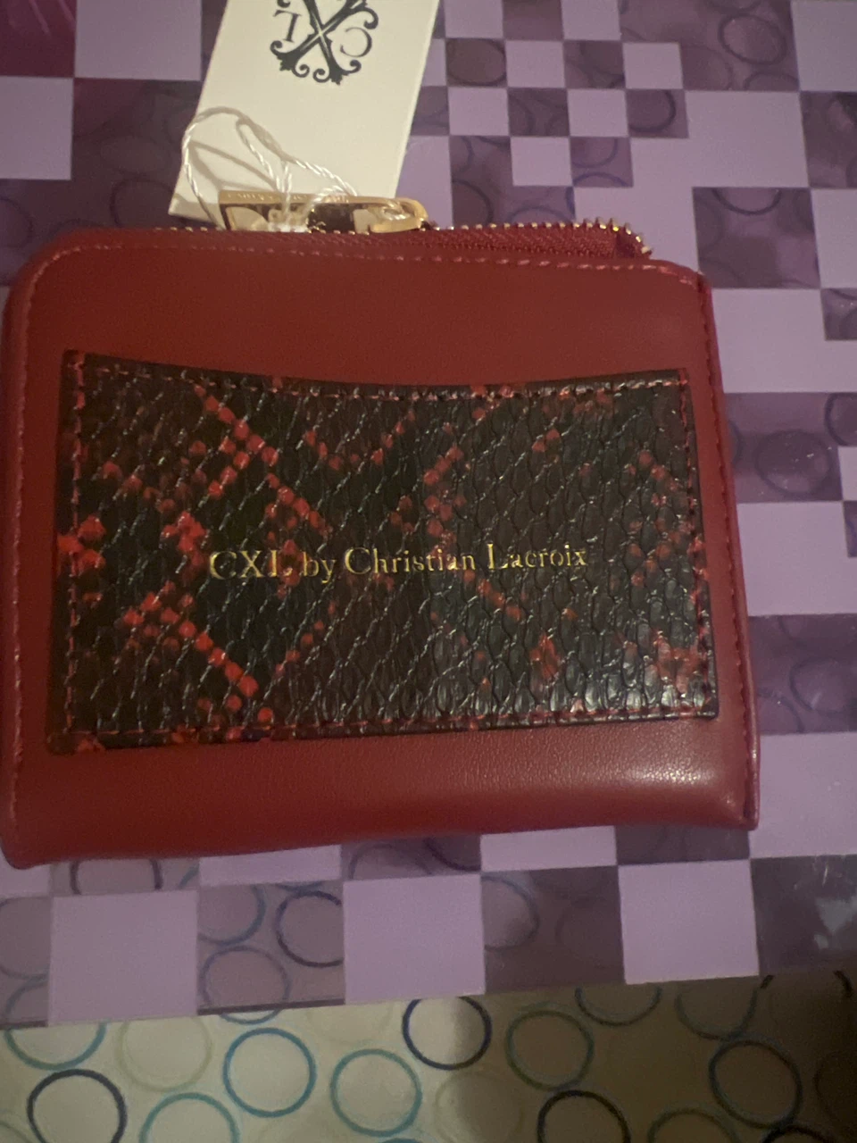 Brick Red Monogram card wallet - photo 3