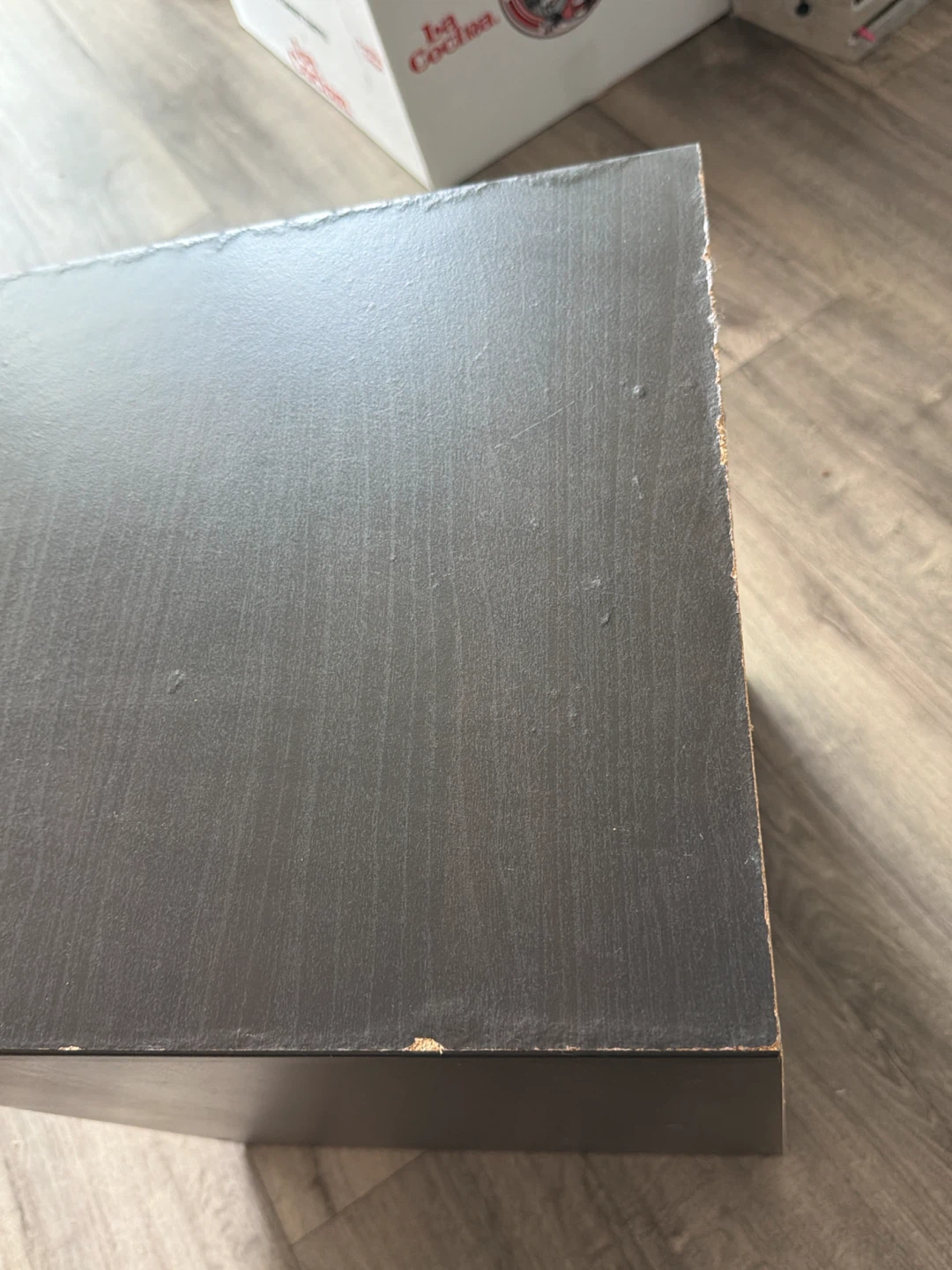 Black 2-drawer bedside table - photo 5
