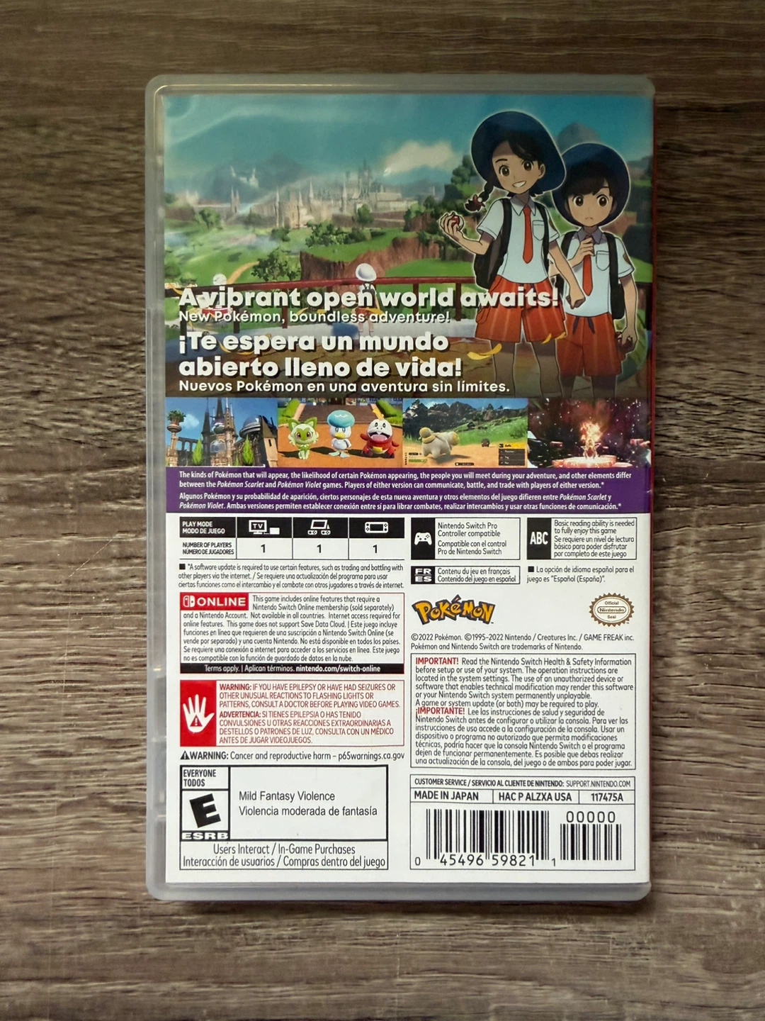 Nintendo Switch Pokémon Scarlet Game - photo 3