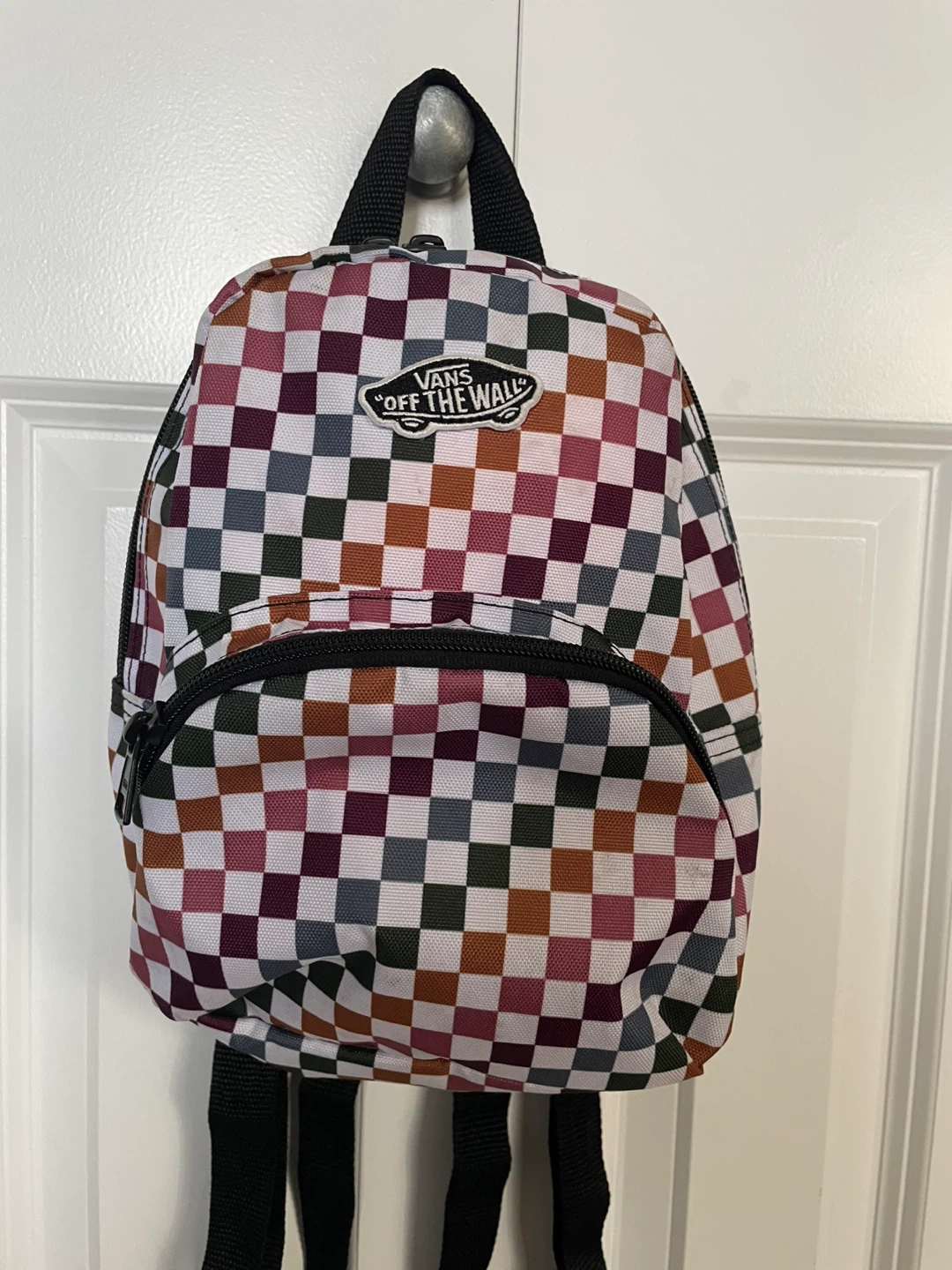 Vans multi-colour checkerboard mini backpack