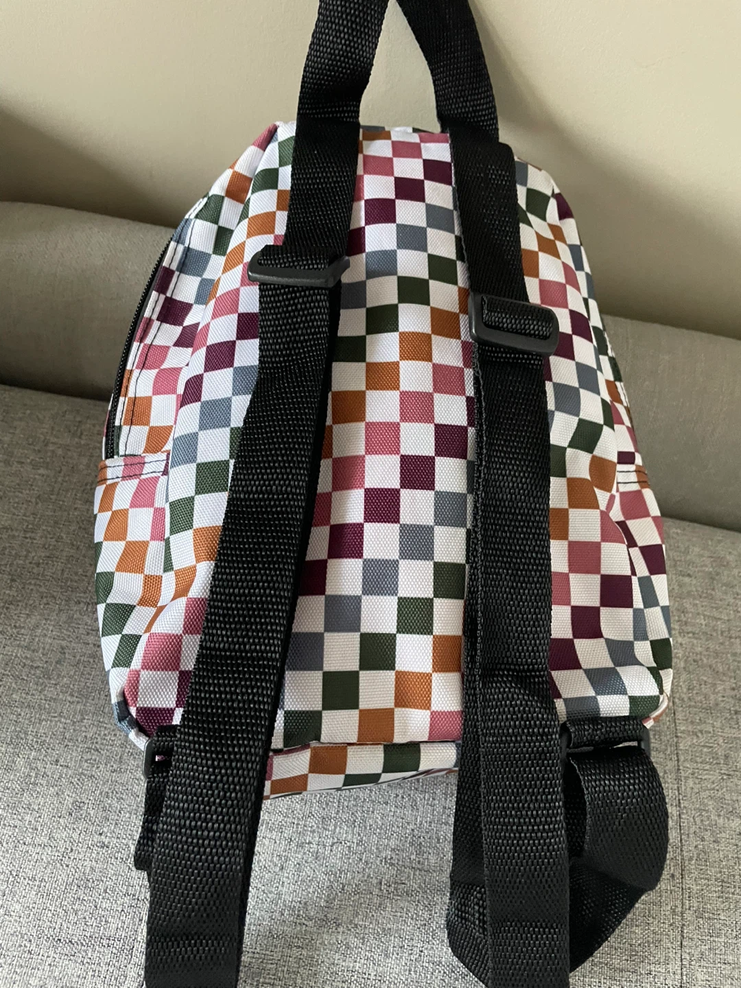 Vans multi-colour checkerboard mini backpack - photo 3