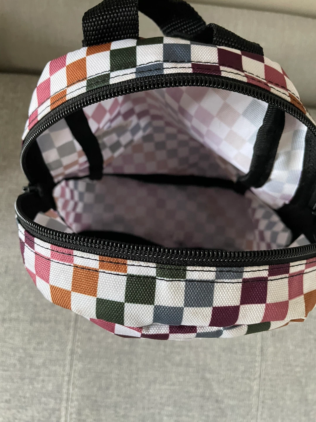 Vans multi-colour checkerboard mini backpack - photo 4