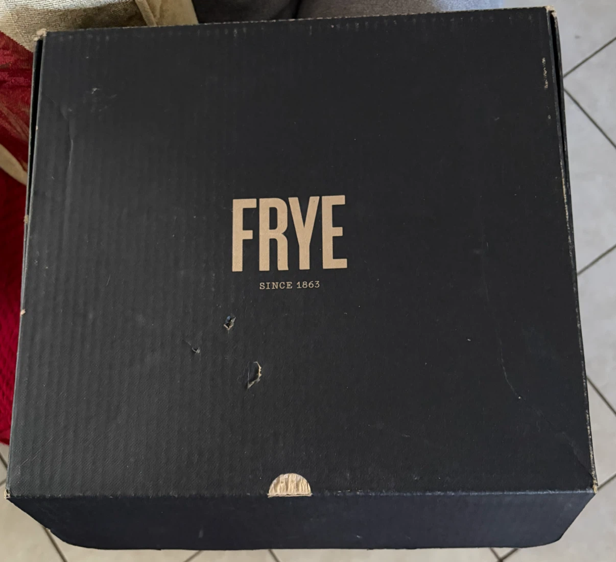 FRYE Studded Leather Cowboy Boots Size 10B