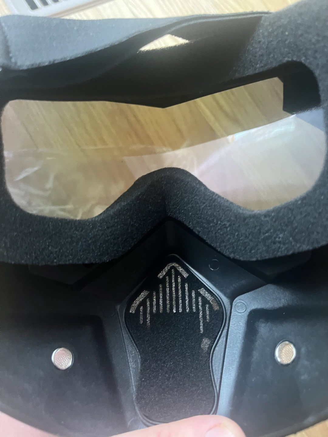 Black Protective Goggles with Detachable Mask - photo 5