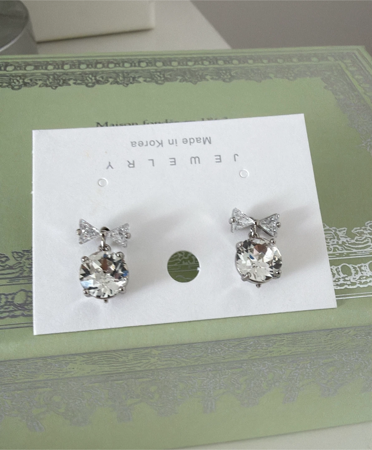Korea diamond earrings - photo 2