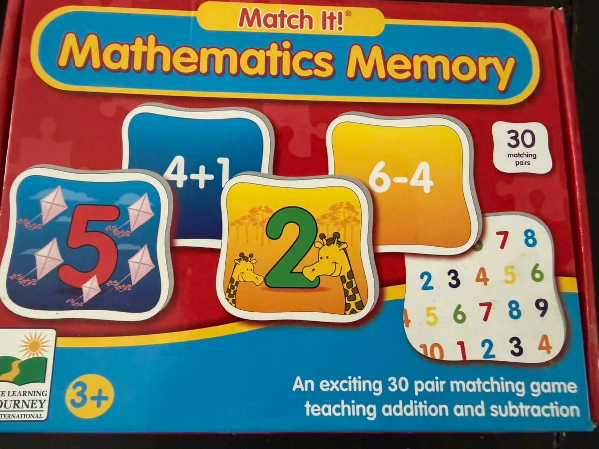 The Learning Journey Mathematics Memory Game