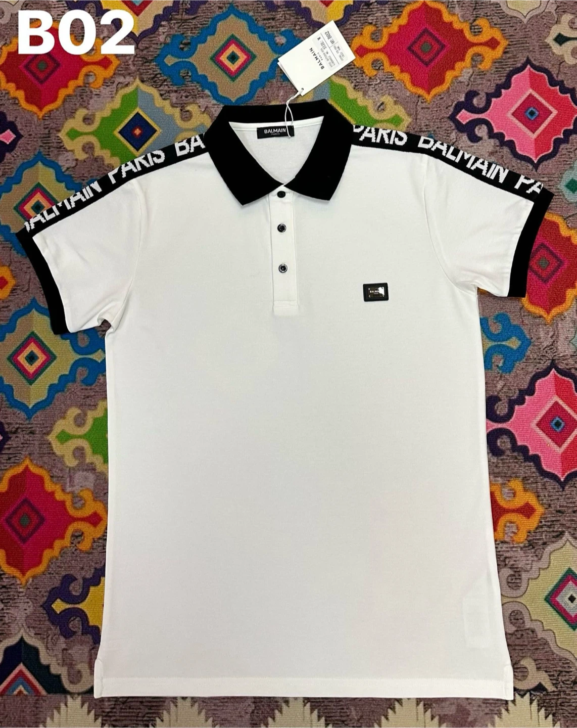 Balmain Paris Men's Polo Shirt - photo 3