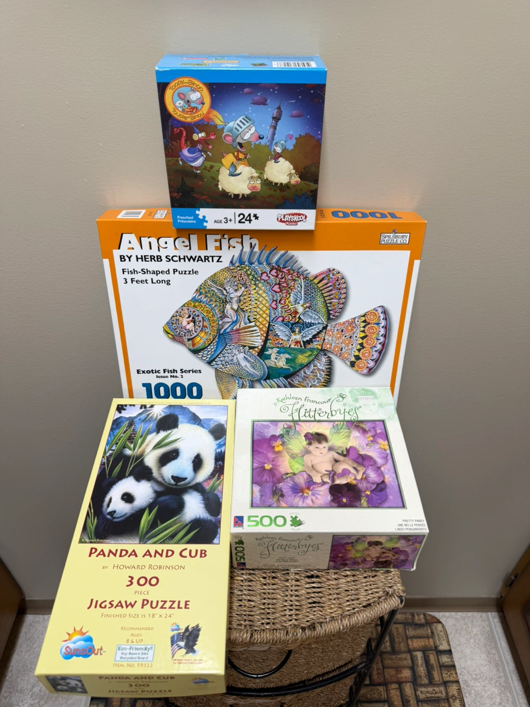 Jigsaw Puzzle Bundle – 4 Complete Puzzles (24 to 1000 Pieces)