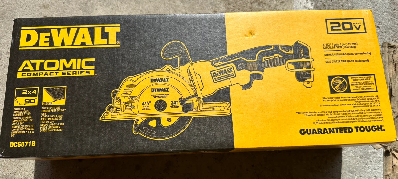 DeWalt Atomic Compact Series 4-1/2" Circular Saw (Tool Only)