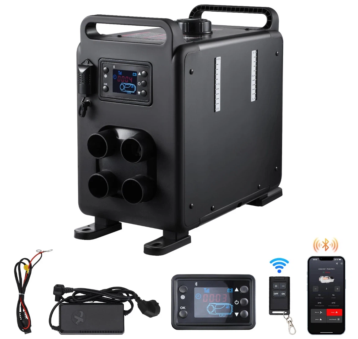 Diesel Heater 8kW+ Bluetooth +CO2+110~12 v