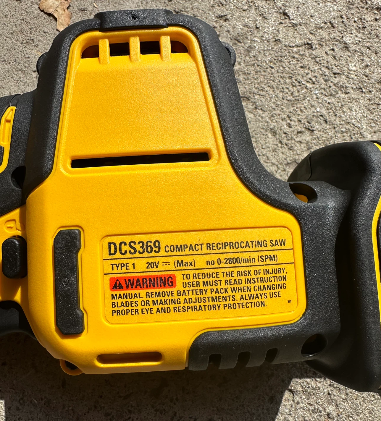 DEWALT DCS369 20V MAX Compact Reciprocating Saw - photo 3
