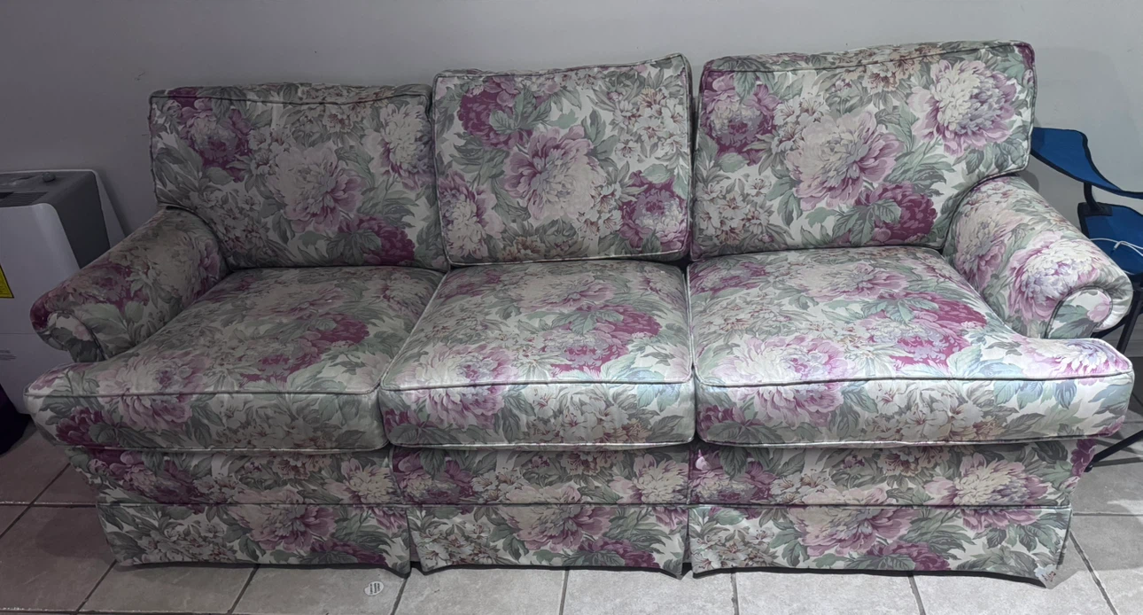 Floral Print Sofa
