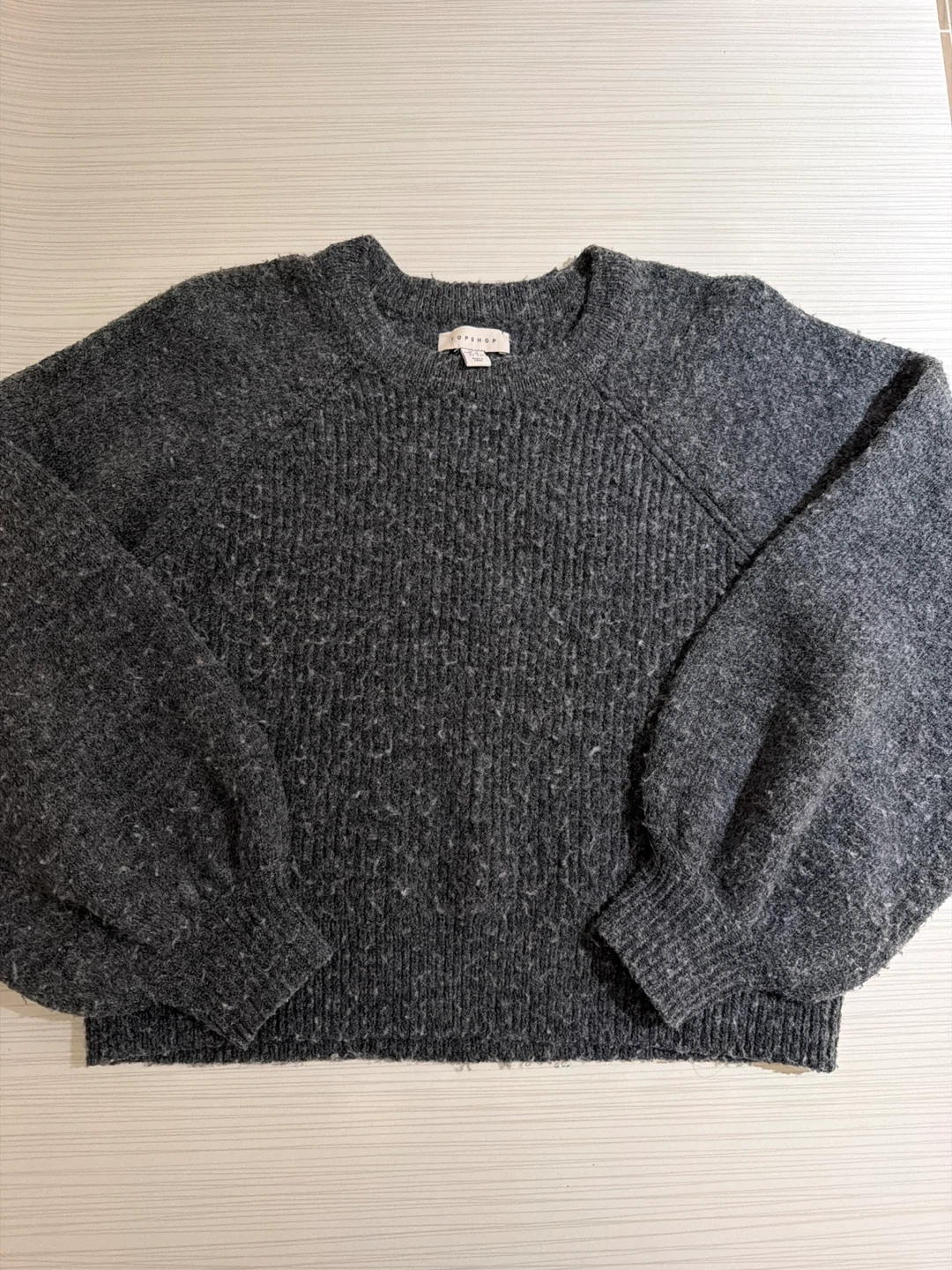 TOPSHOP Grey Knit Sweater