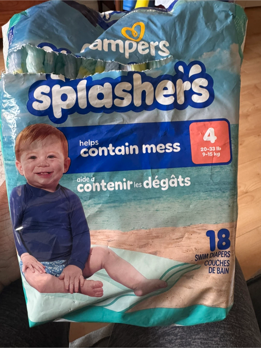 Pampers Splashers Size 4 -14 Swim Diapers