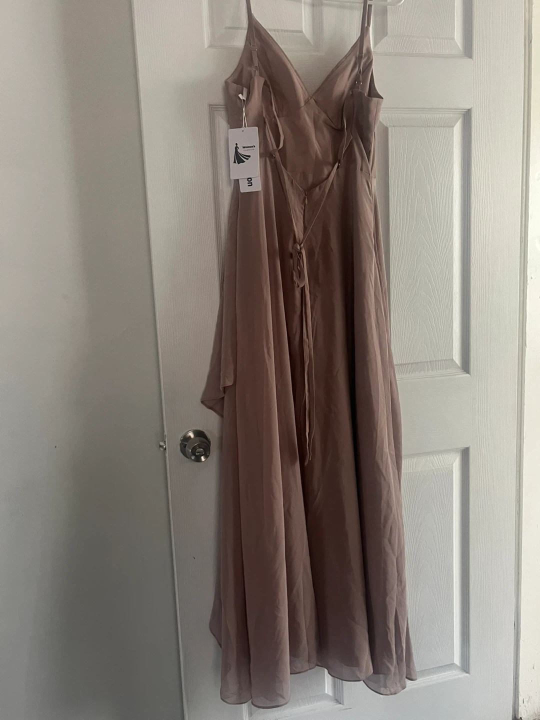 New Dusty Rose Sleeveless Evening Gown - photo 4