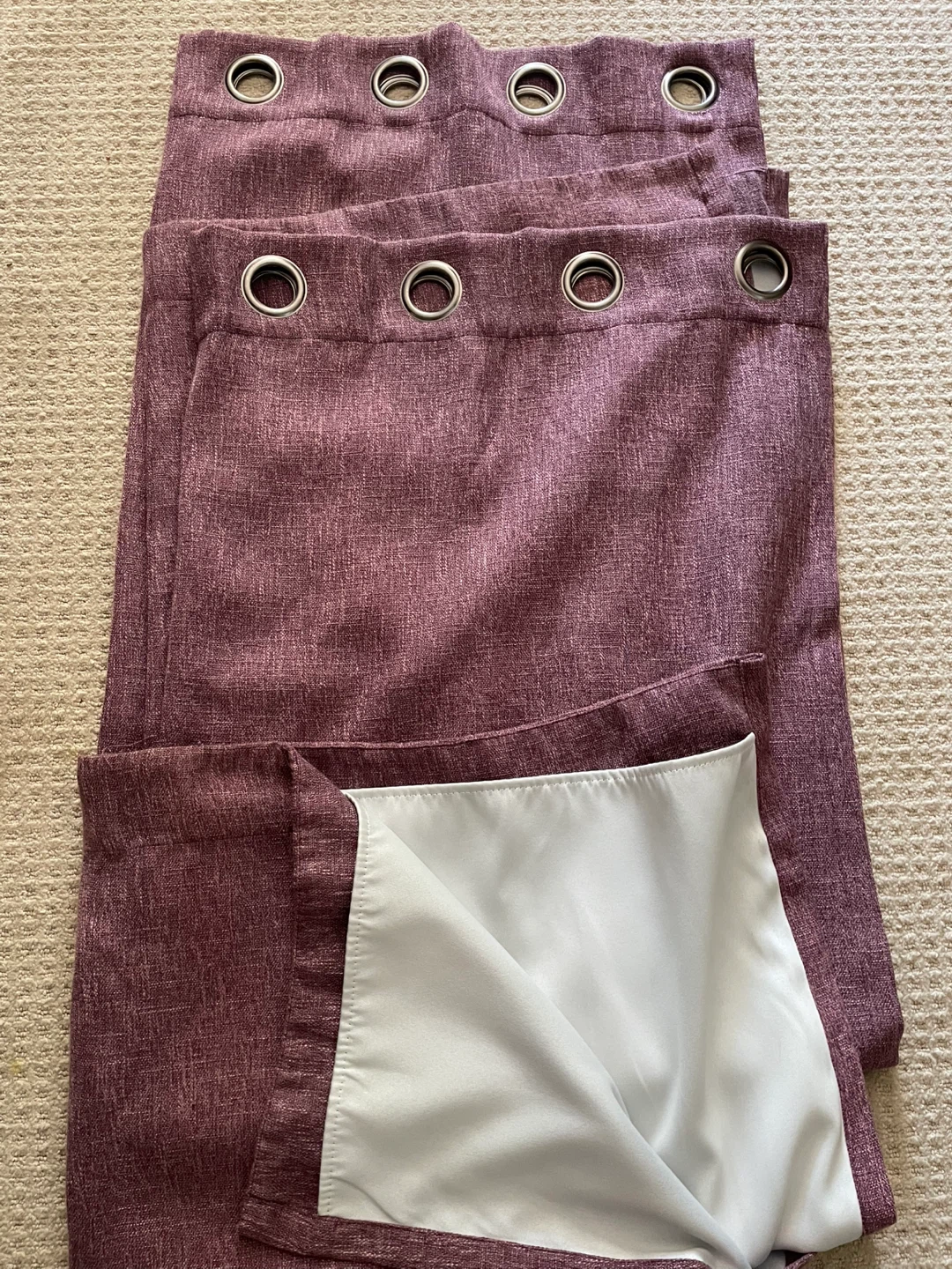 Purple Grommet Blackout Curtains