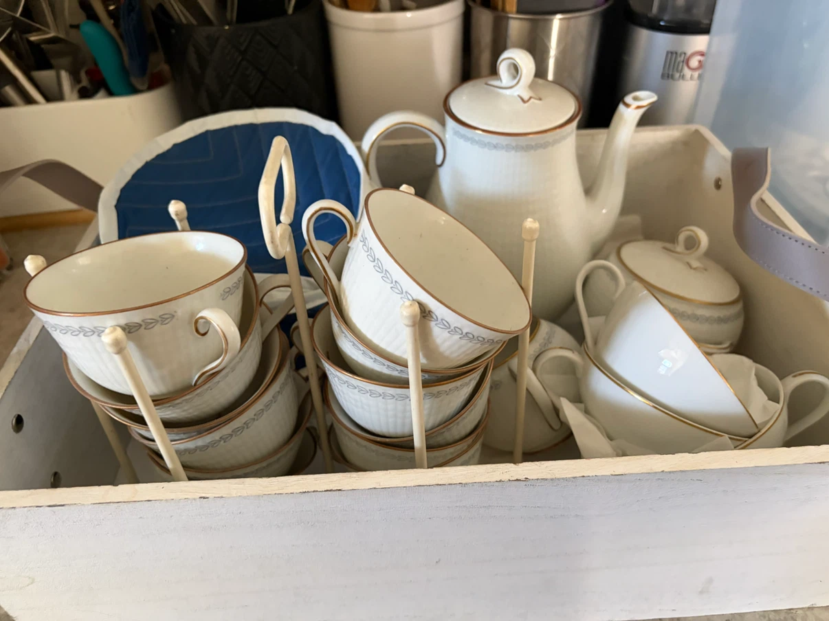 Rare Vintage Rörstrand Swedish Tea Set