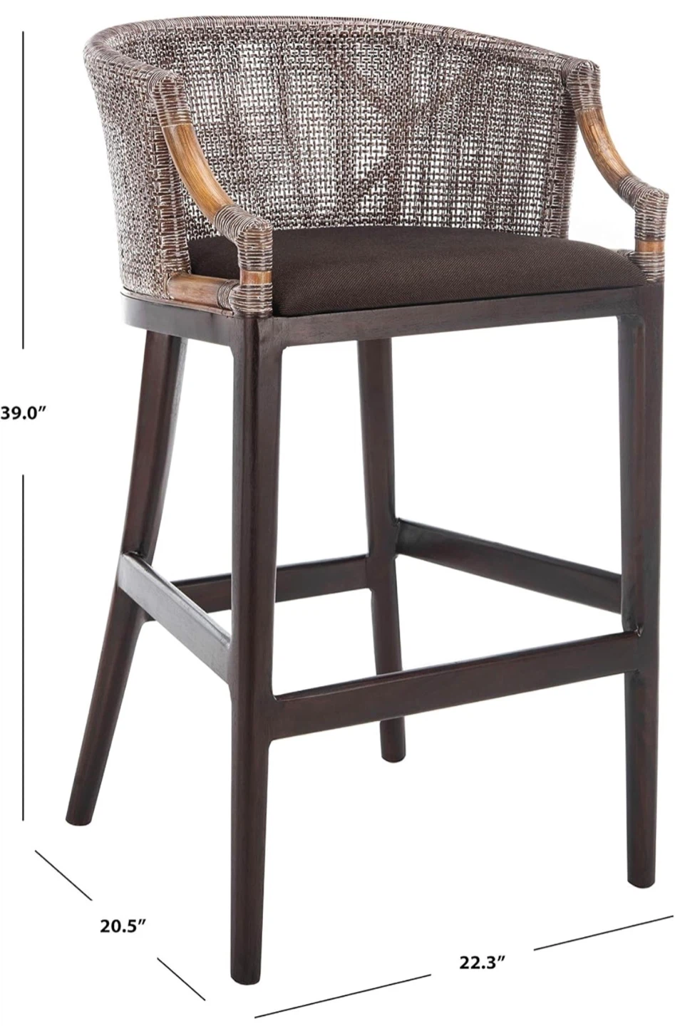 Safavieh Home Collection Birch Wood Brando 28-inch Bar Stool - photo 3