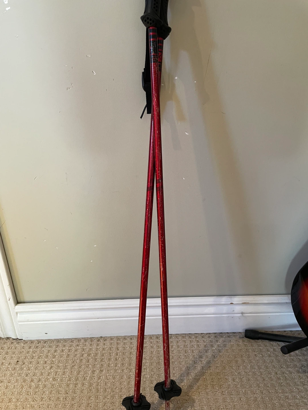 Red Ski Poles 90cm