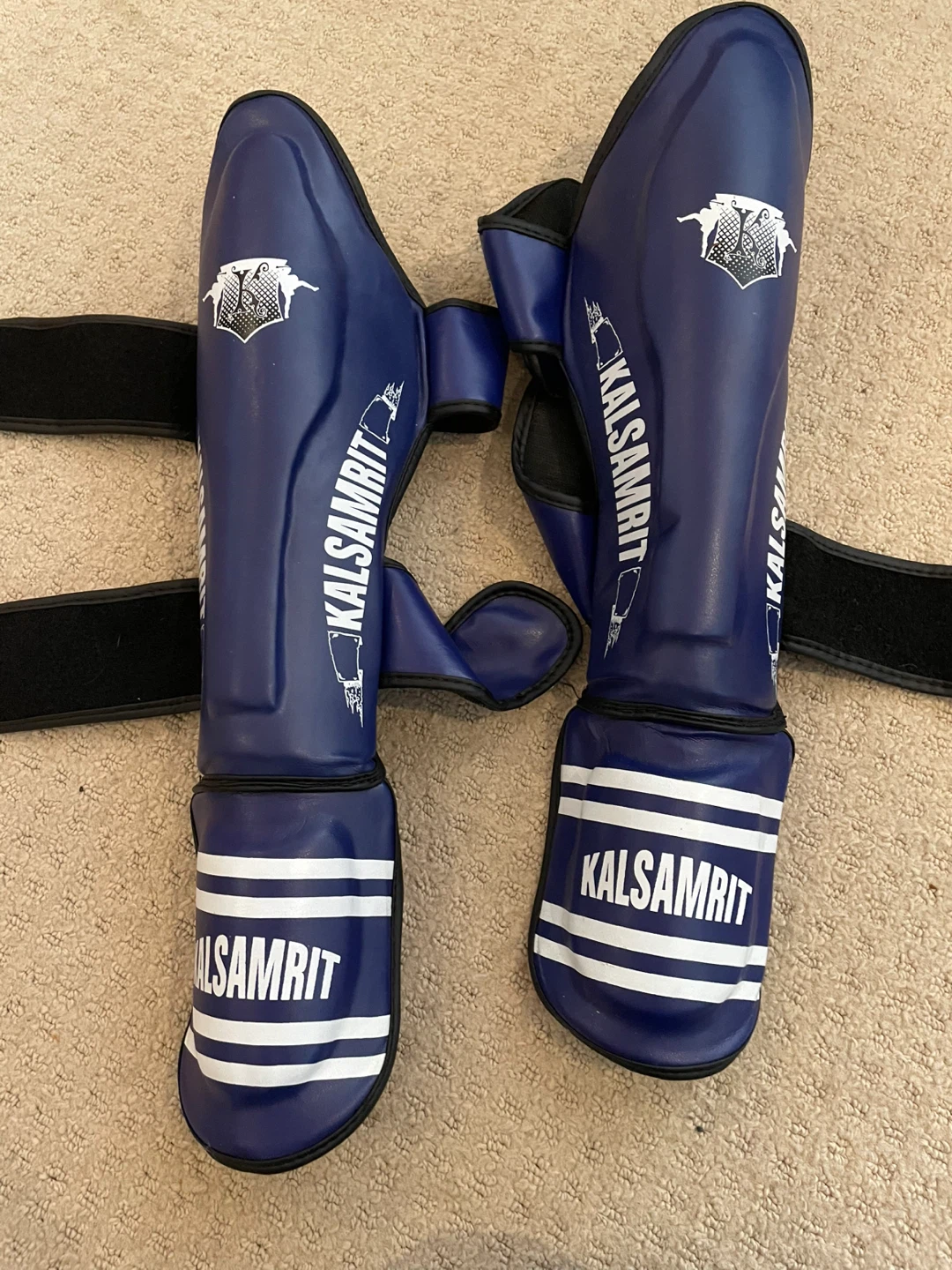 MMA Shin Guards Blue - Youth Medium