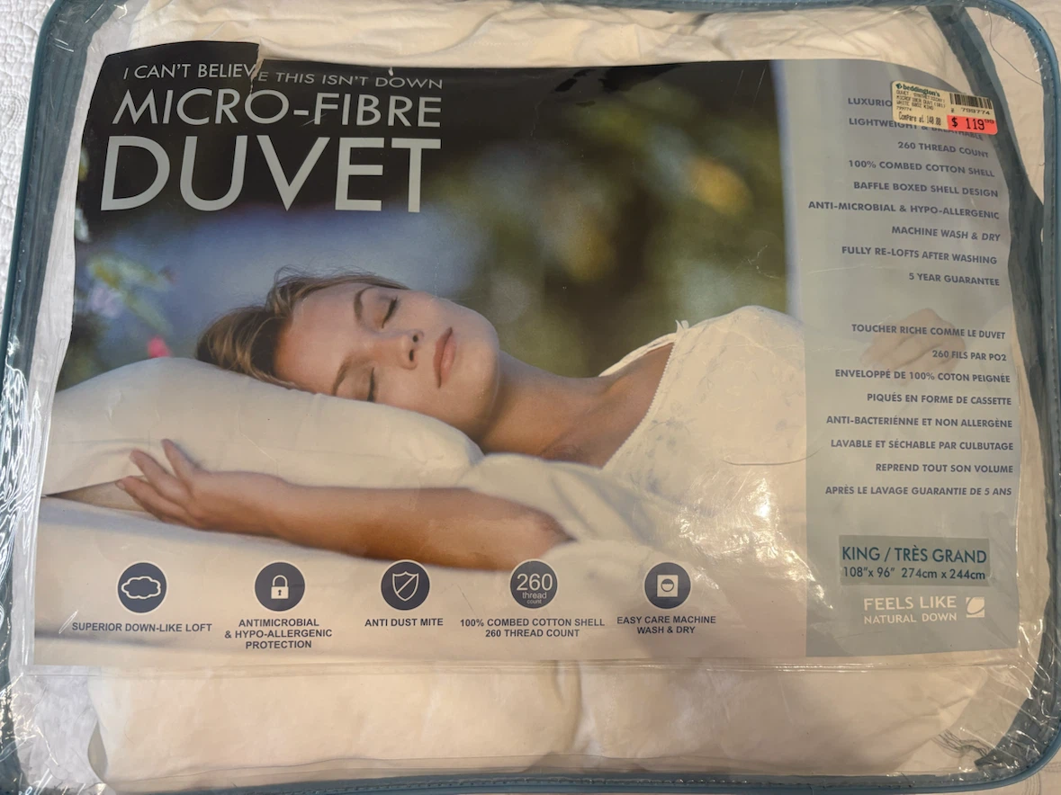 Beddingtons King Size Micro-Fibre Duvet
