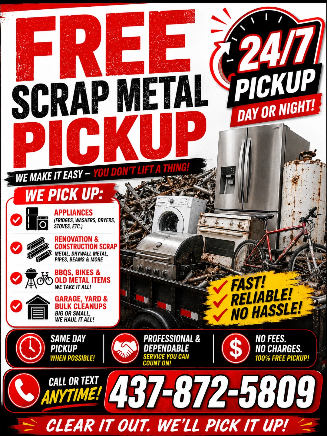 Free Scrap Metal Pickup Service