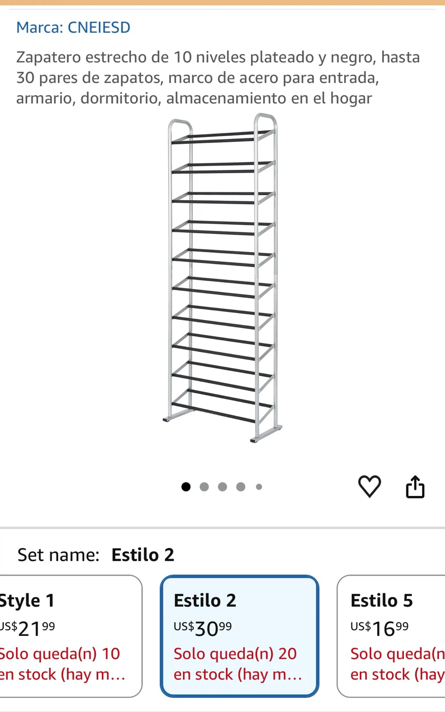 10-Tier Shoe Rack - photo 3