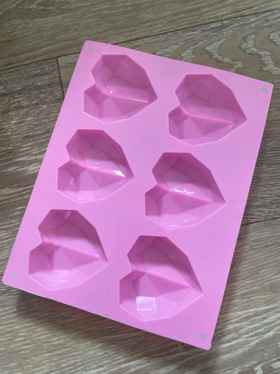 Pink Geometric Heart Silicone Mold