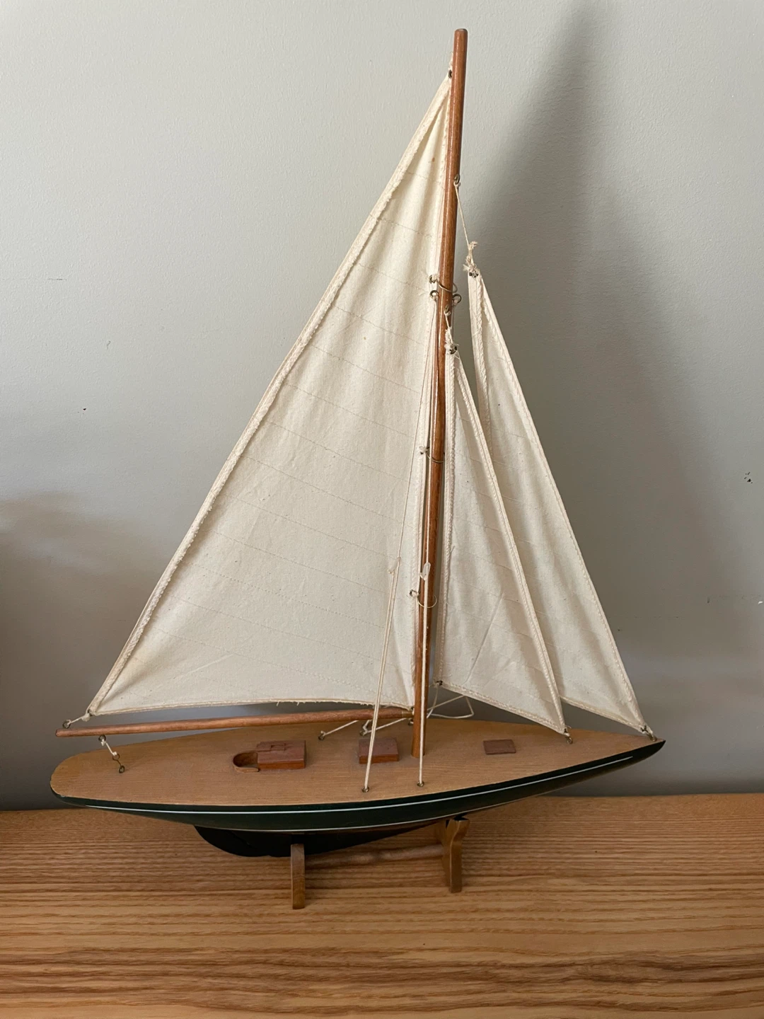 Decorative Wooden Model Sailboat