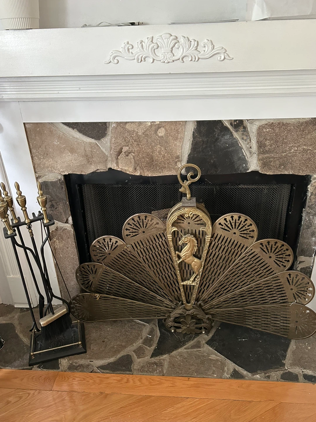 Fireplace Tool Set and Screen