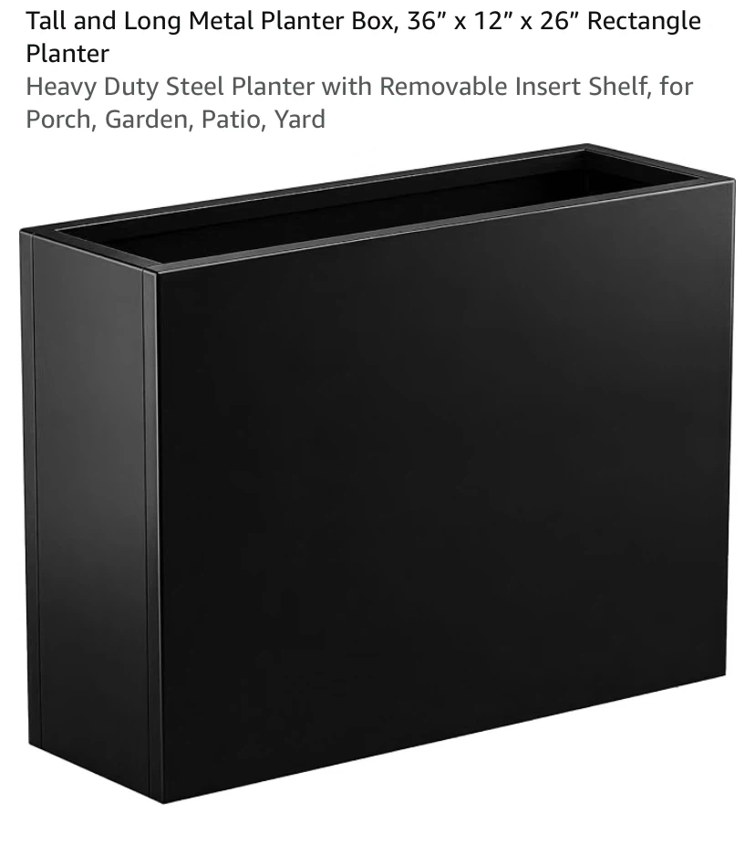 New Heavy Duty Steel Planter with Removable Insert Shelf - photo 2
