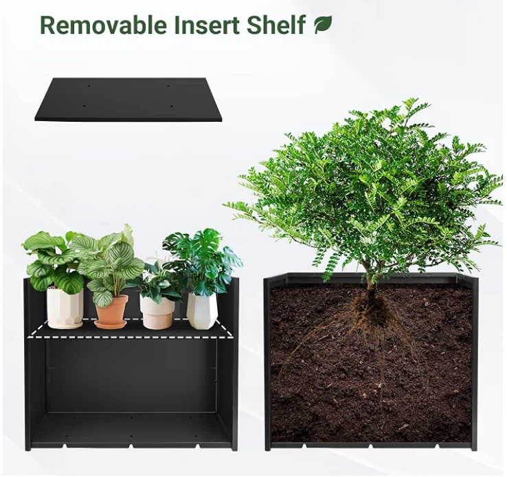 New Heavy Duty Steel Planter with Removable Insert Shelf - photo 4