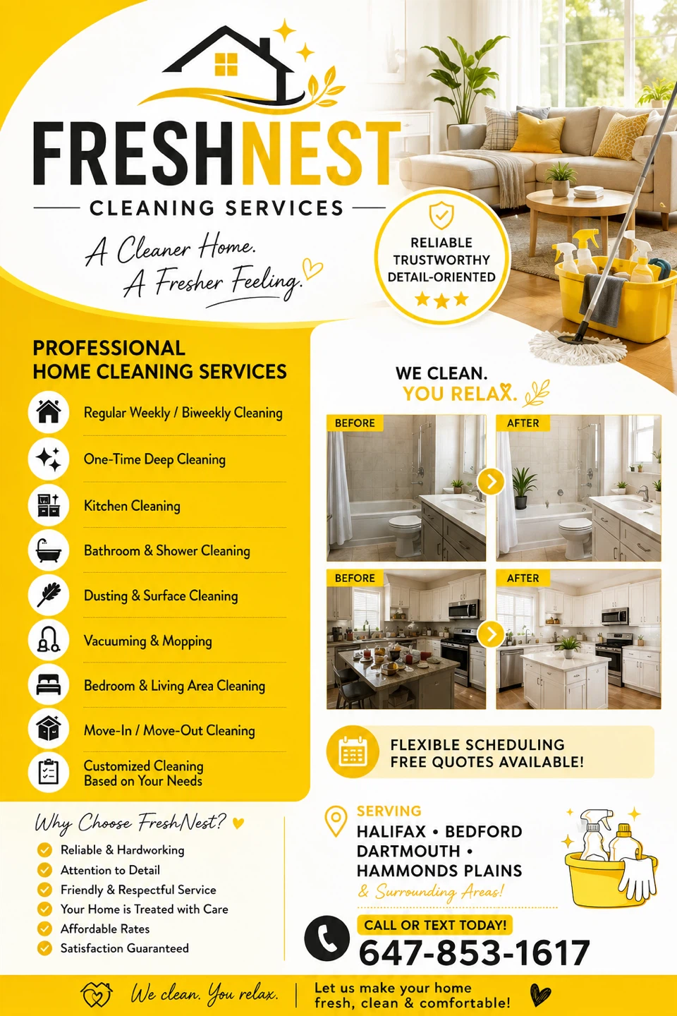 FreshNest Cleaning Services