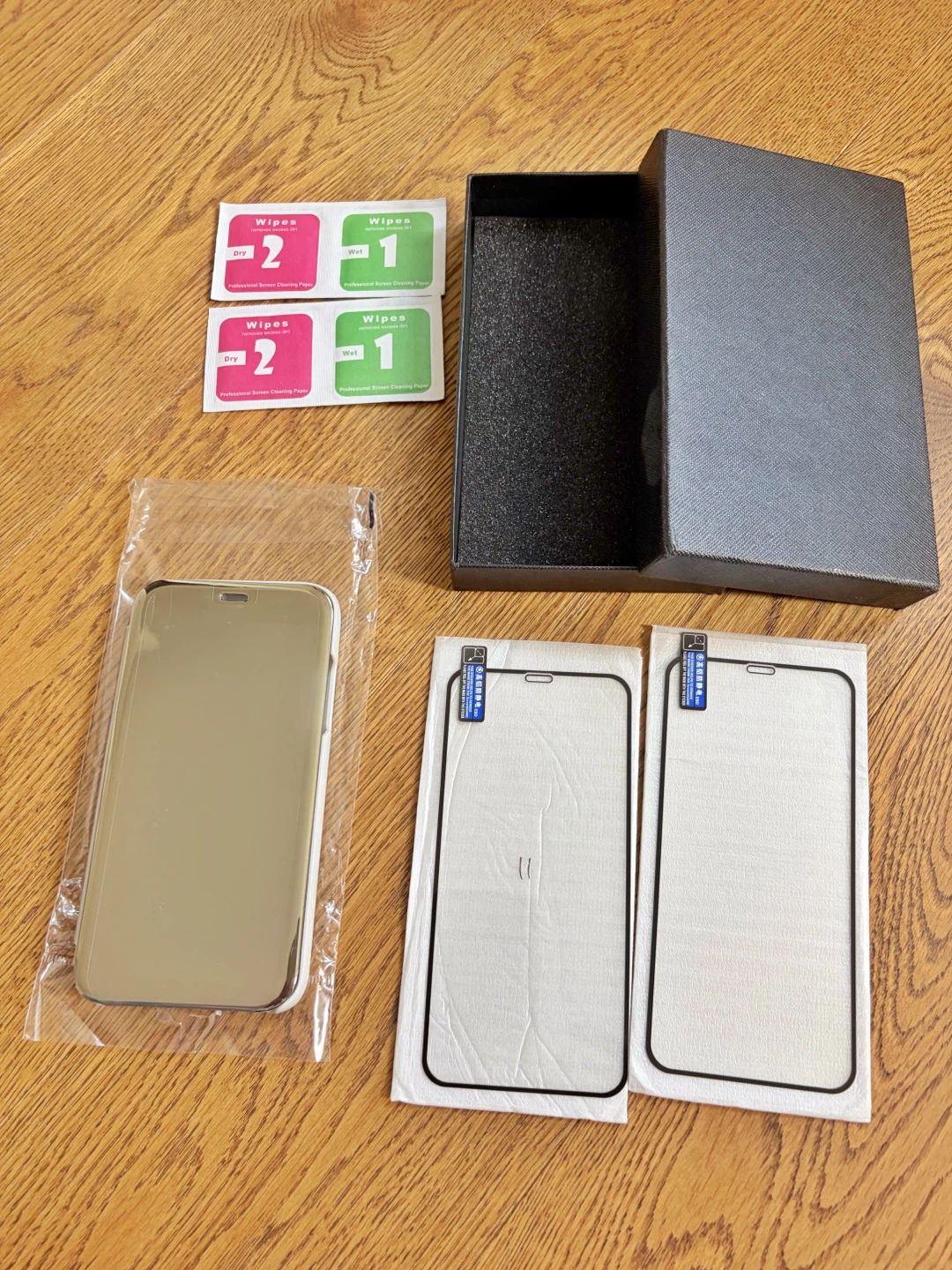 Brand New IPHONE 11 Silver Mirror Flip Case With Accessories - photo 2