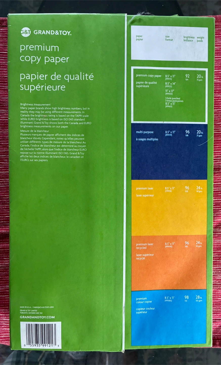 Grand & Toy Premium Copy Paper 8.5" x 14" - photo 2