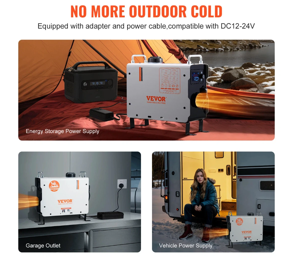 Diesel Heater 2 kW, Bluetooth, sensor CO3 - photo 2