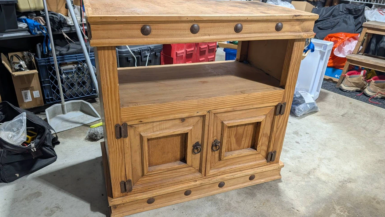 Wooden Media Console or Storage Cabinet