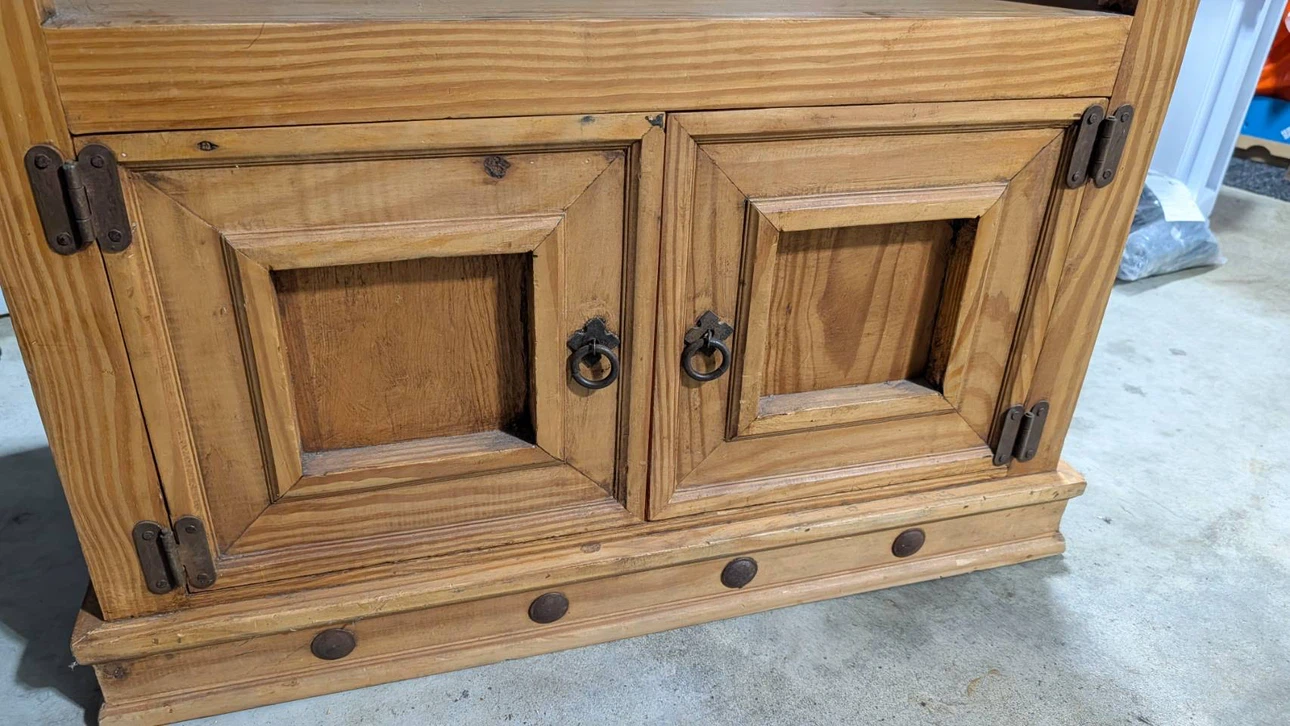 Wooden Media Console or Storage Cabinet - photo 2