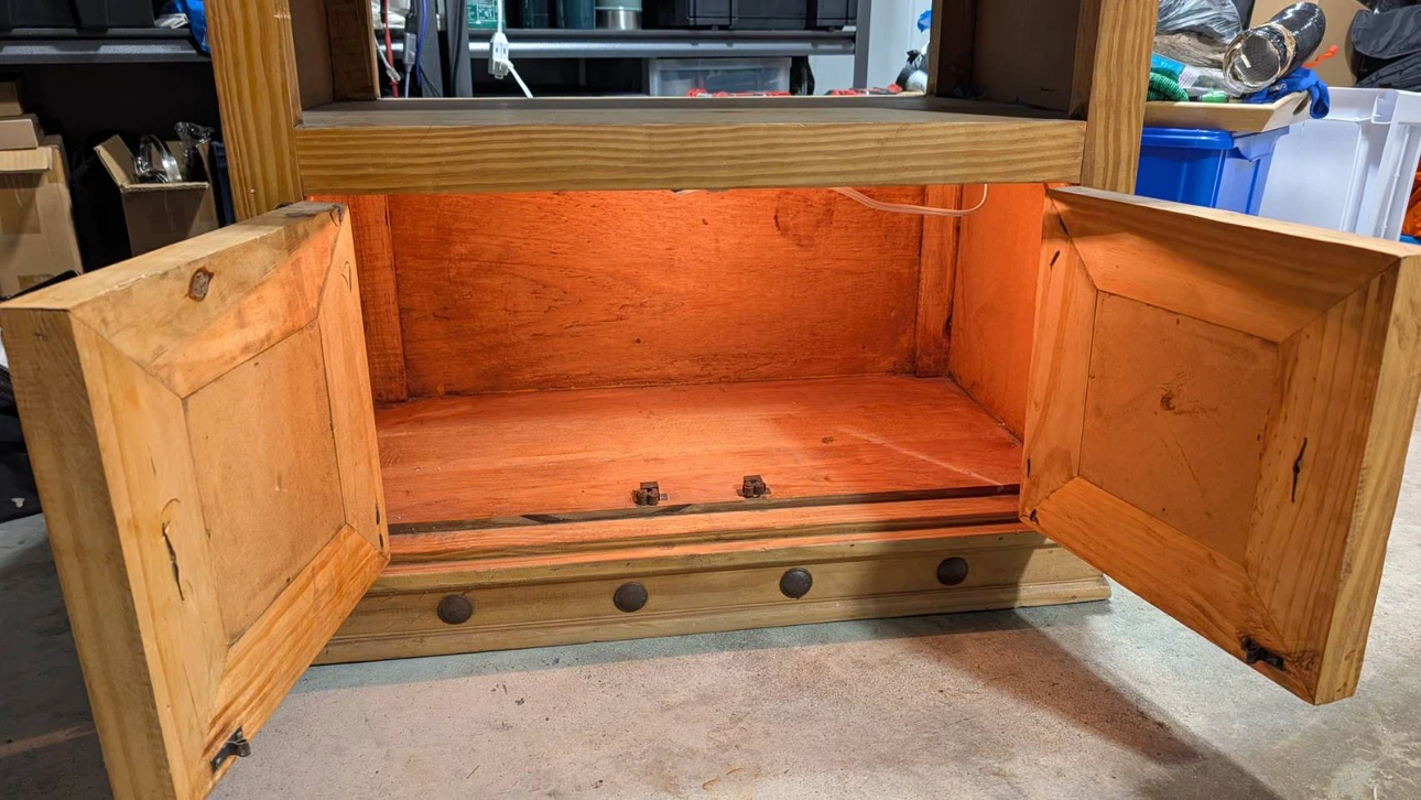 Wooden Media Console or Storage Cabinet - photo 3