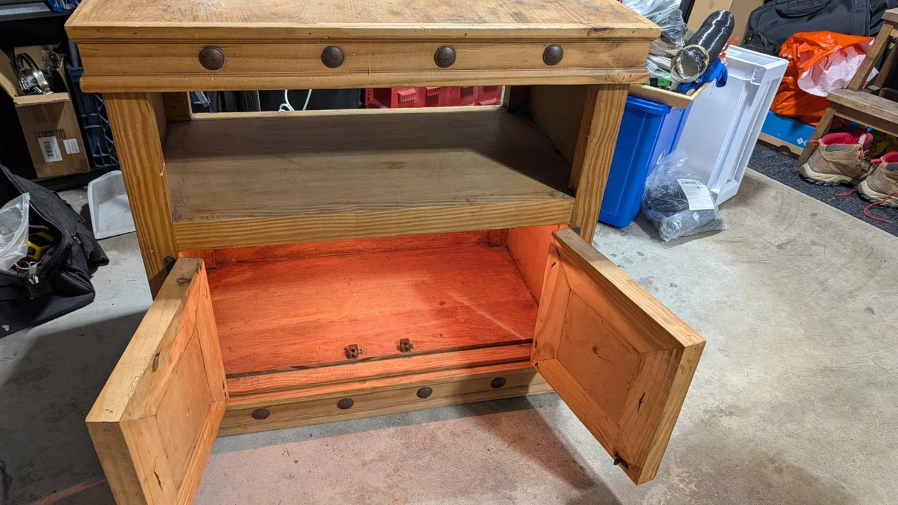 Wooden Media Console or Storage Cabinet - photo 5