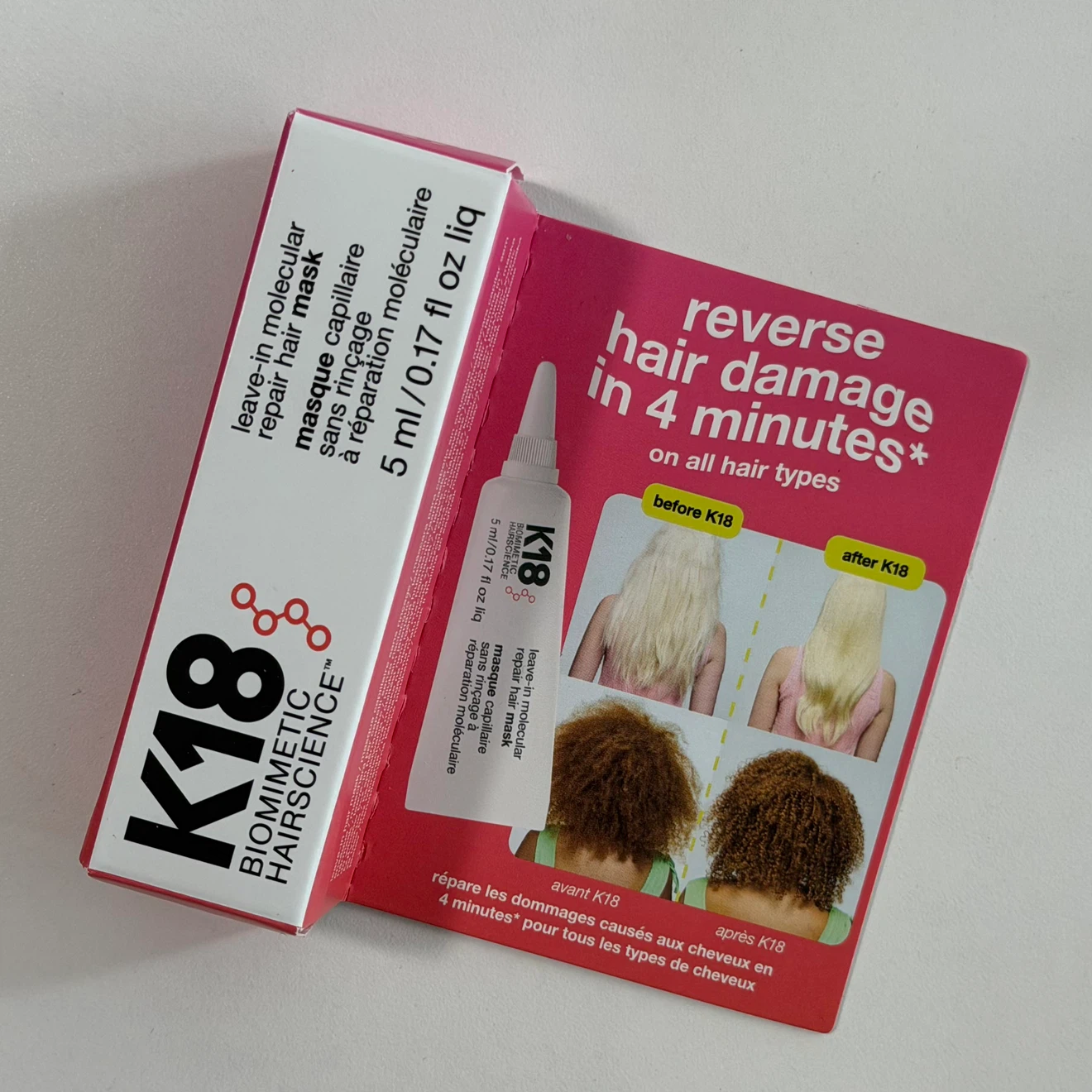 K18 Leave-In Molecular Repair Hair Mask 5ml