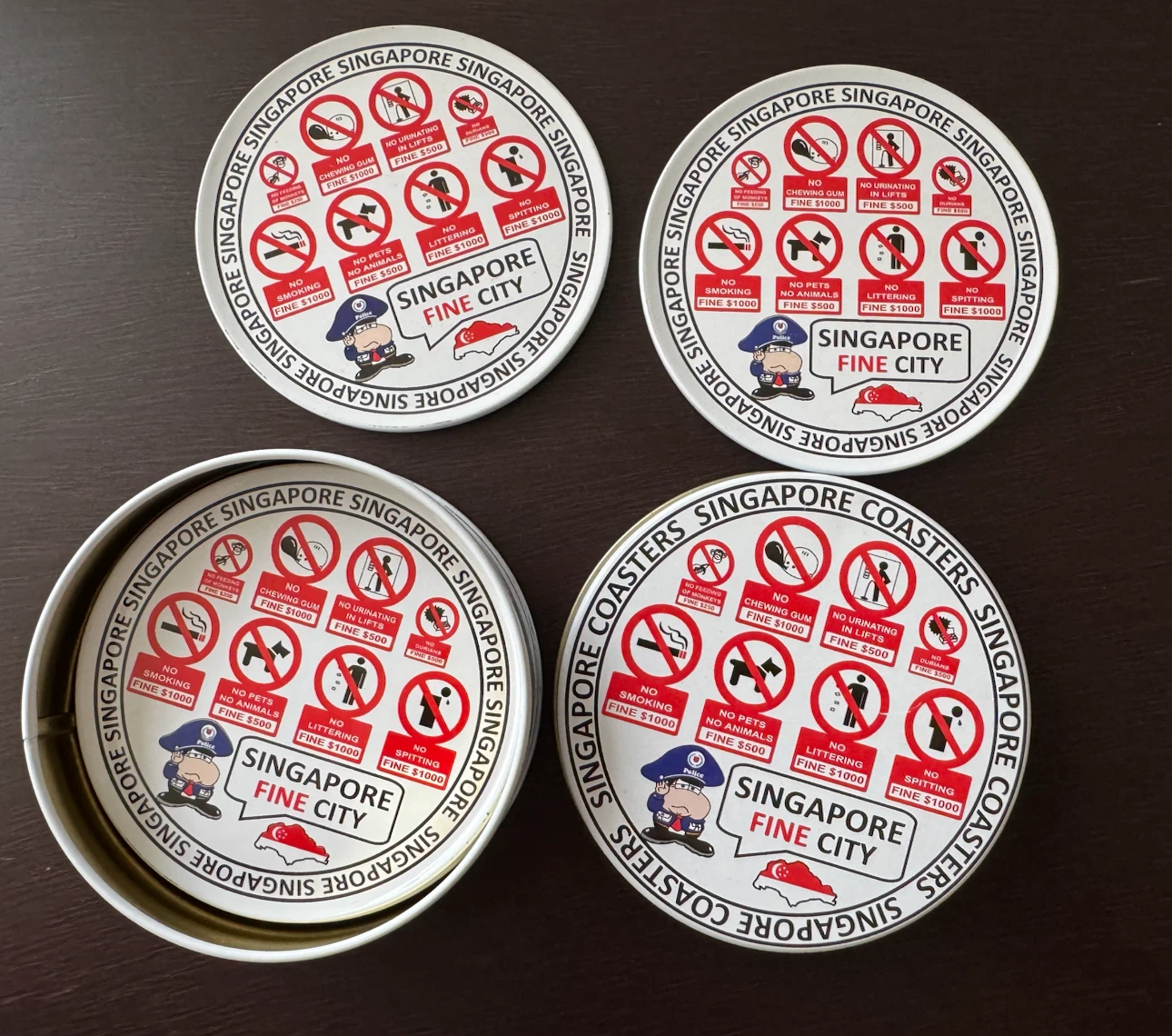 Singapore Fine City Coaster Set