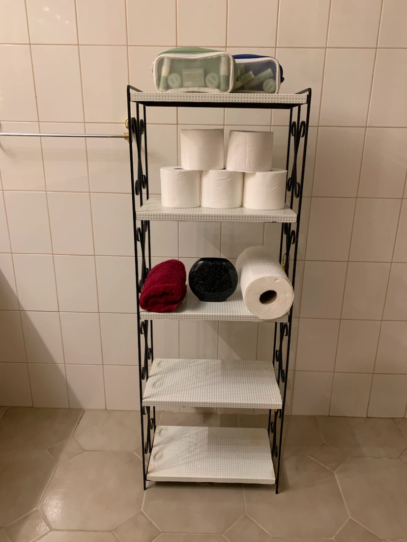 Metal Bathroom Storage Shelf