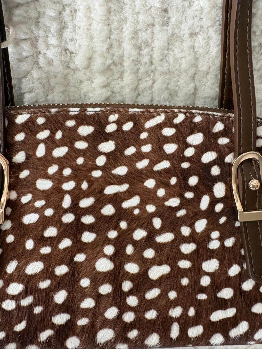 Madison West LA Rachel Zoe real calf hair BAMBI shoulder bag - photo 2